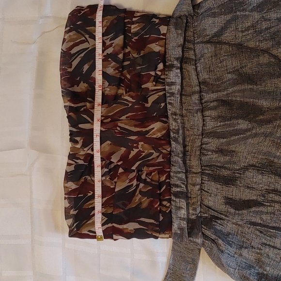 Strapless Tiered Ruffled Sun Dress Size Large - Picture 11 of 12